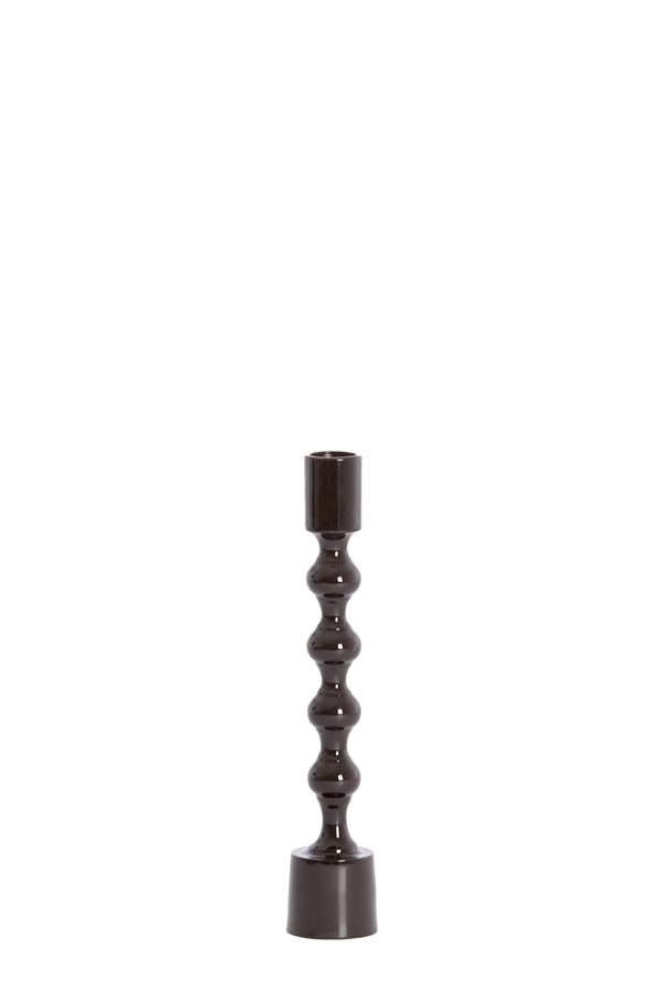 Candle stick 4,5x24 cm BABIMO shiny dark brown