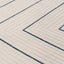 Carmel Cream-Blue Geometric Rug | 6040