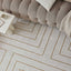 Carmel Cream-Gold Geometric Rug | 6040