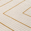 Carmel Cream-Gold Geometric Rug | 6040