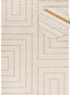 Carmel Cream-Gold Geometric Rug | 6040