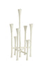 Candle stick 7L 26x23x45 cm OLIVIER cream