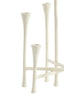 Candle stick 7L 26x23x45 cm OLIVIER cream