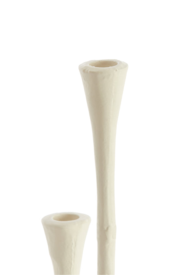 Candle stick 7L 26x23x45 cm OLIVIER cream