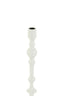 Candle stick 10x42 cm SHEVA shiny white