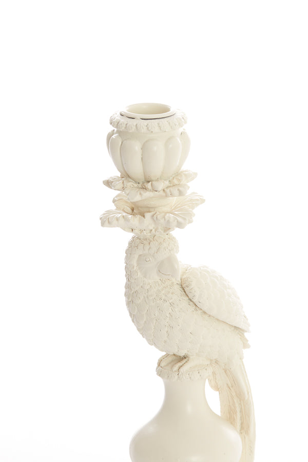 Candle stick 11x10x30 cm NYASA cream