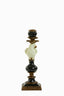 Candle stick 11x10x30 cm NYASA antique bronze-black-cream