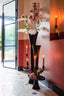 Candle stick 11x10x30 cm NYASA antique bronze-black-cream