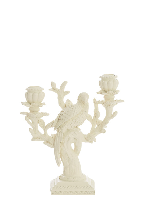 Candle stick 2L 23x10x26 cm NYASA cream