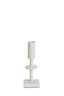 Candle stick 6x6x17 cm KABIRA cream