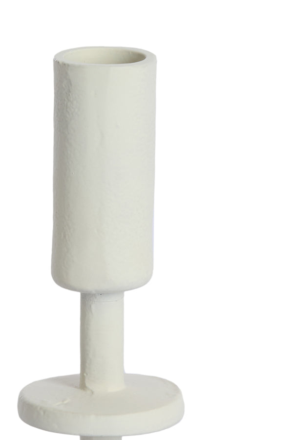 Candle stick 6x6x17 cm KABIRA cream