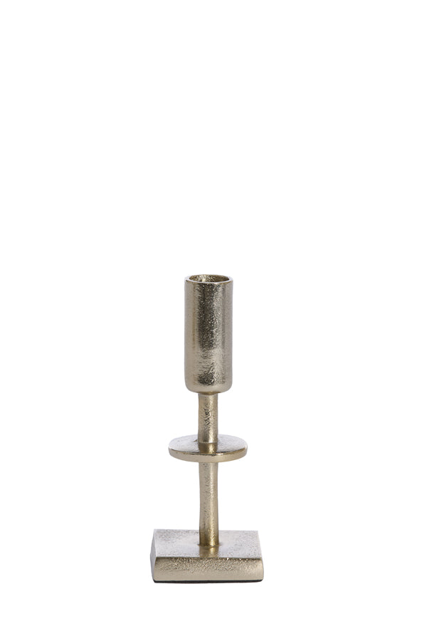 Candle stick 6x6x17 cm KABIRA light gold