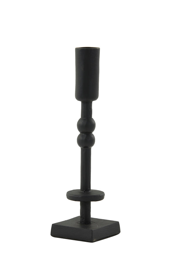 Candle stick 6x6x23 cm KABIRA matt black