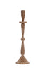 Candle stick 10,5x39 cm CASANDRA antique brown-grey