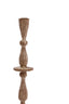 Candle stick 7x28,5 cm CASANDRA antique brown-grey