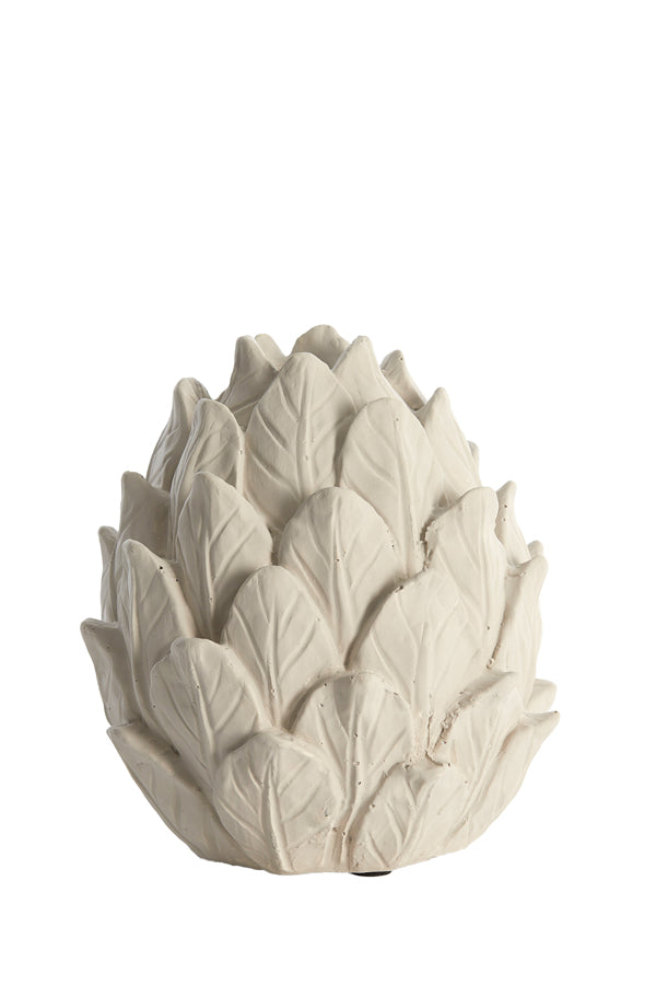 Candle stick 17x19 cm HESIODOS cream