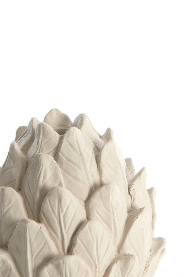 Candle stick 17x19 cm HESIODOS cream