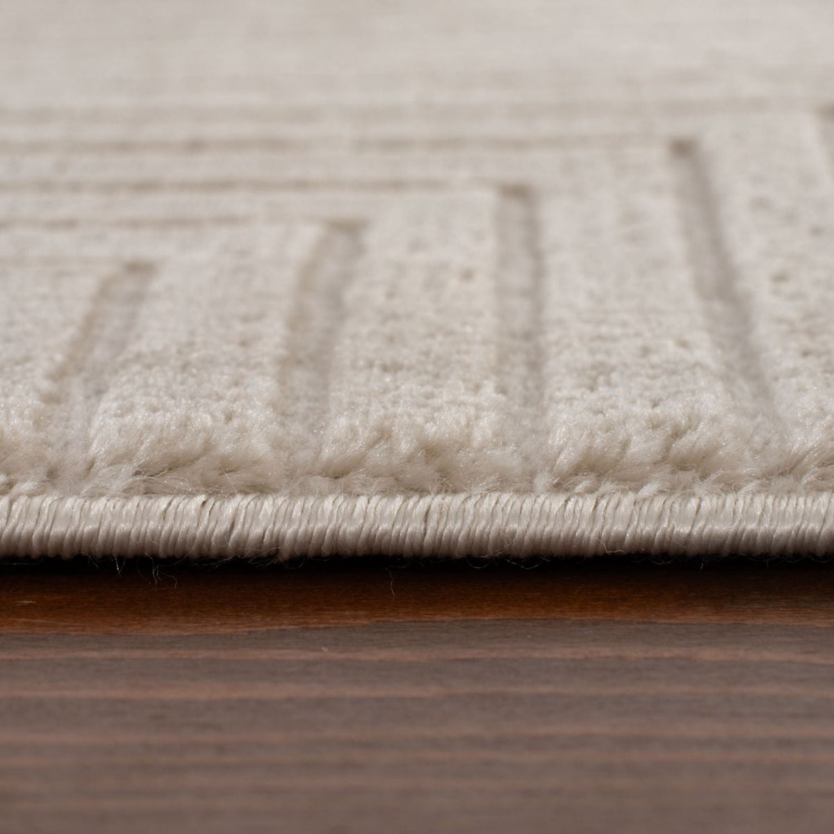 Carmel Beige-Cream Geometric Rug | 6050