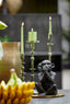 Candle stick 14,5x46 cm YAIRA nickel green antique