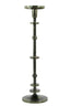 Candle holder 14,5x52 cm YAIRA nickel green antique