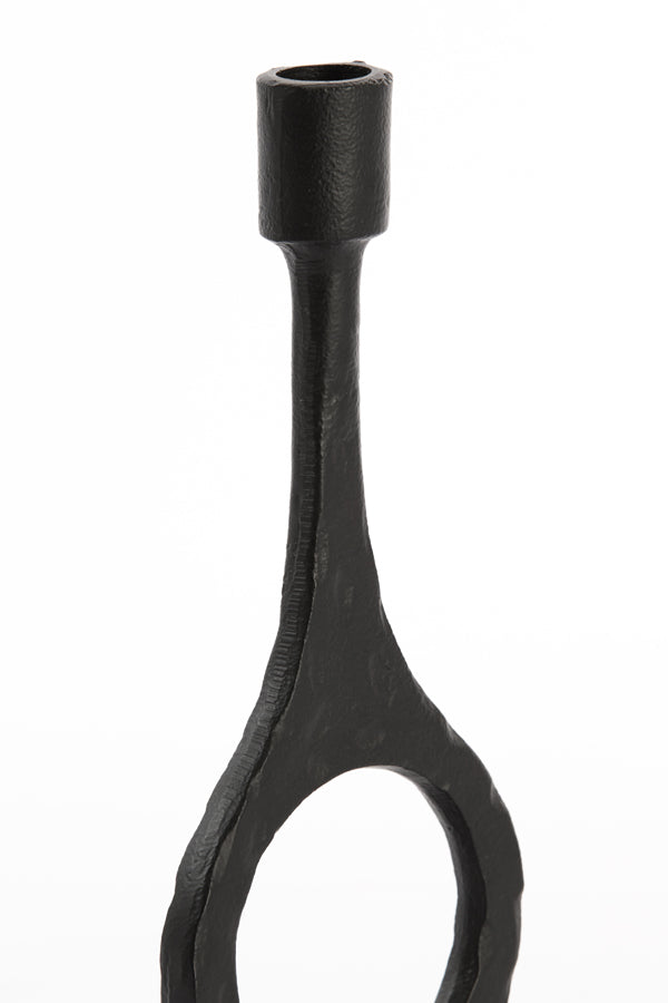 Candle stick 10x30 cm LAREDO matt black