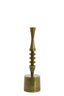 Candle stick 10x35 cm MISTRY shiny green gold