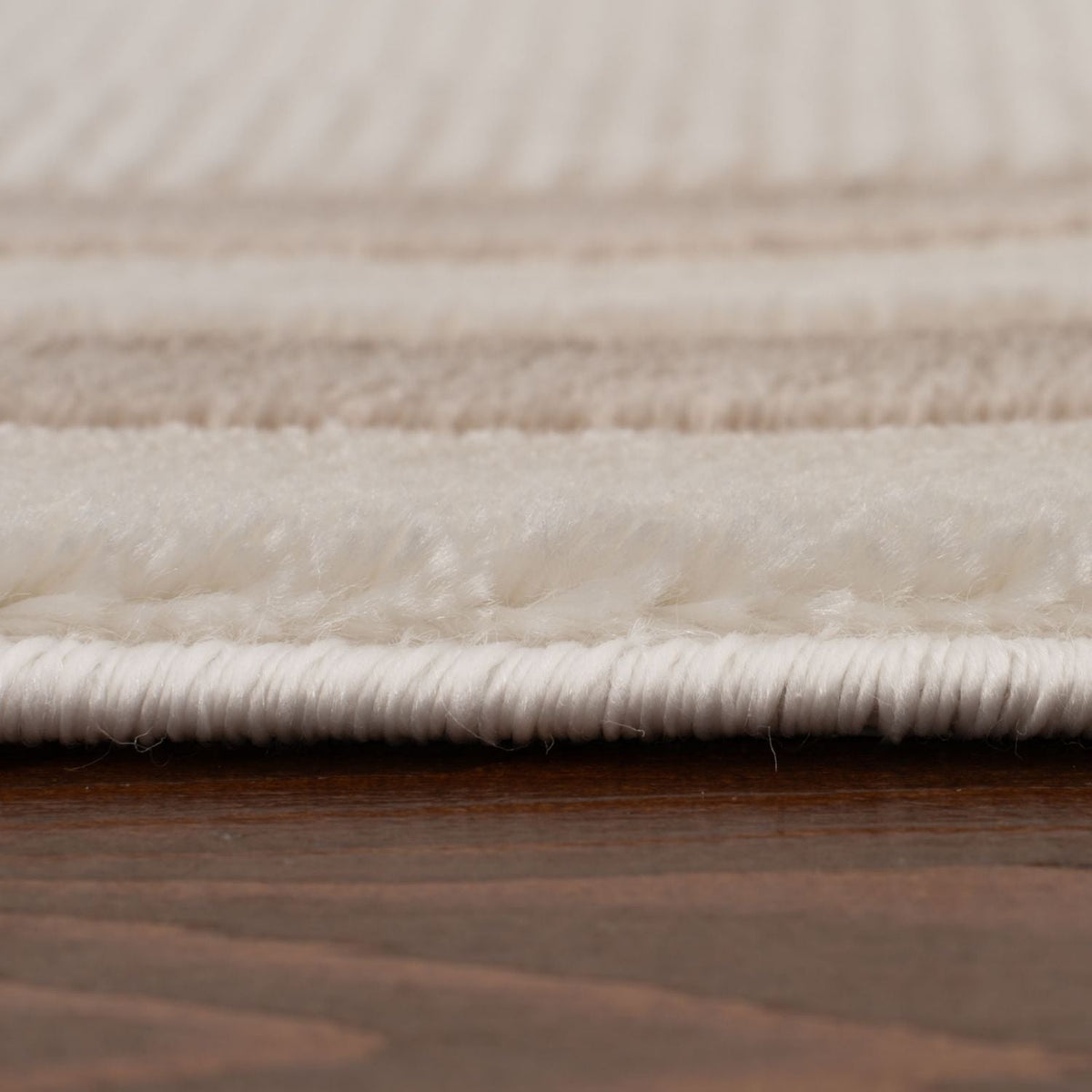 Carmel Cream-Beige Bordered Rug | 6060