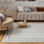 Carmel Cream-Grey Bordered Rug | 6060