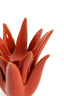 Candle stick 11,5x11,5 cm CACTUS ceramics orange
