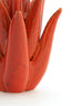Candle stick 13x16 cm CACTUS ceramics orange