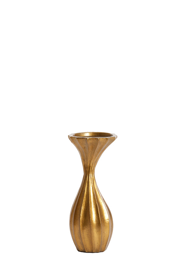 Candle holder 11x11x26 cm NYOKO antique bronze