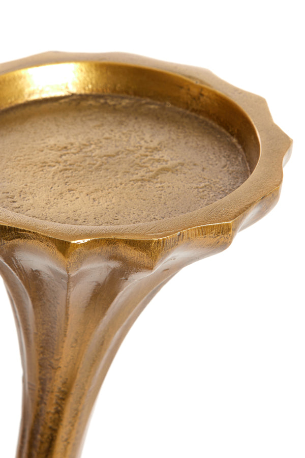 Candle holder 11x11x26 cm NYOKO antique bronze