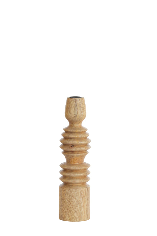 Candle stick 7,5x28 cm AFIFE wood natural