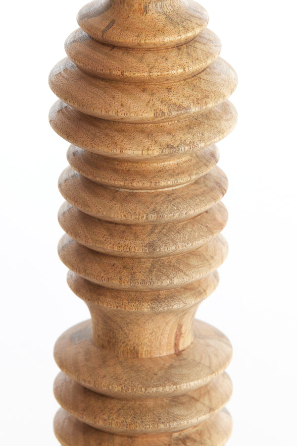Candle stick 7,5x28 cm AFIFE wood natural