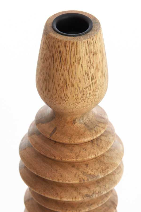 Candle stick 7,5x36 cm AFIFE wood natural
