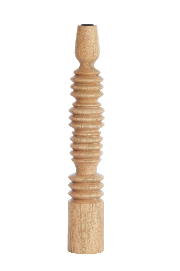 Candle stick 7,5x45,5 cm AFIFE wood natural
