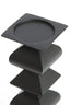 Candle holder 10,5x26 cm ALVERCA wood matt black