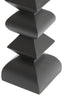 Candle holder 10,5x26 cm ALVERCA wood matt black