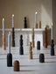 Candle stick 7,5x18,5 cm OFIR wood dark brown