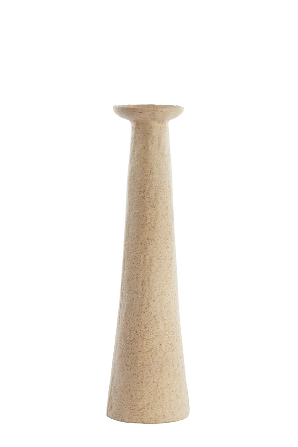 Candle holder 13x11,5x46 cm OTA sand+light brown spotted