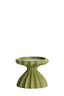 Candle holder 9x7,5 cm SIDARI green