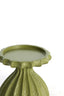Candle holder 9x7,5 cm SIDARI green