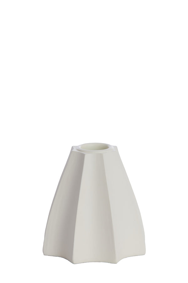 Candle stick 9x8,5x8,5 cm LIMNI cream