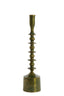 Candle stick 10x42,5 cm MERAKO shiny green gold