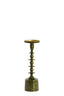 Candle holder 11x35,5 cm MERAKO shiny green gold