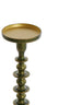 Candle holder 11x35,5 cm MERAKO shiny green gold