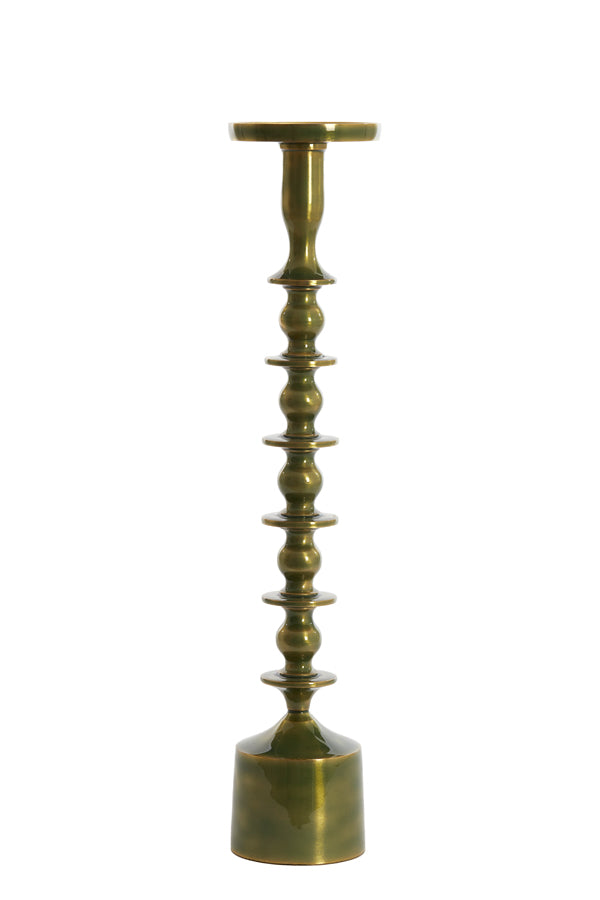 Candle holder 11x54,5 cm MERAKO shiny green gold