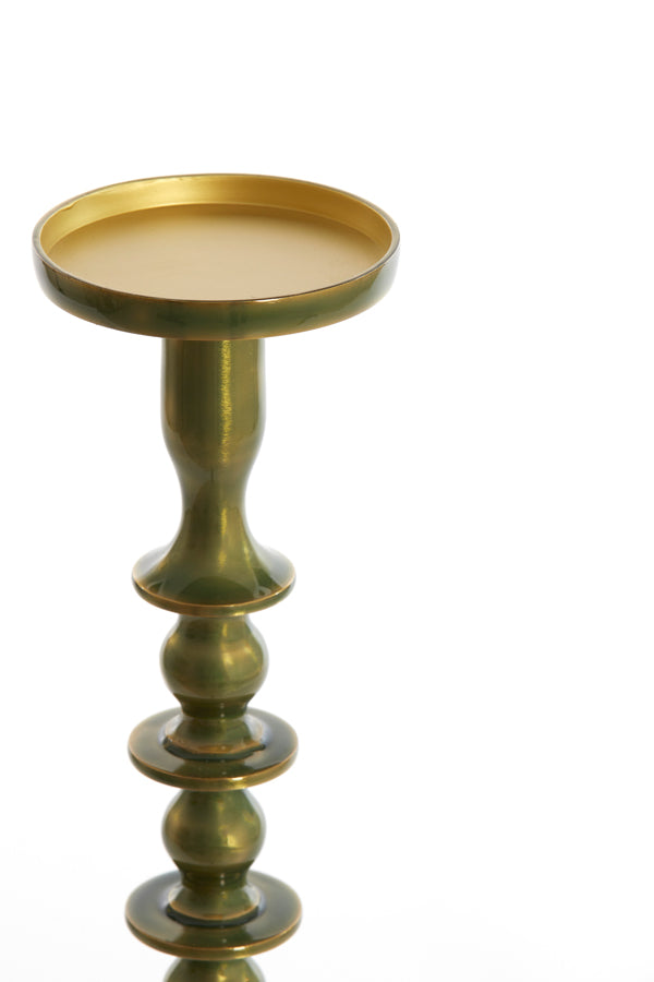 Candle holder 11x54,5 cm MERAKO shiny green gold