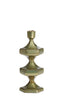 Candle stick 10x9x25 cm WAMBIRI shiny green gold