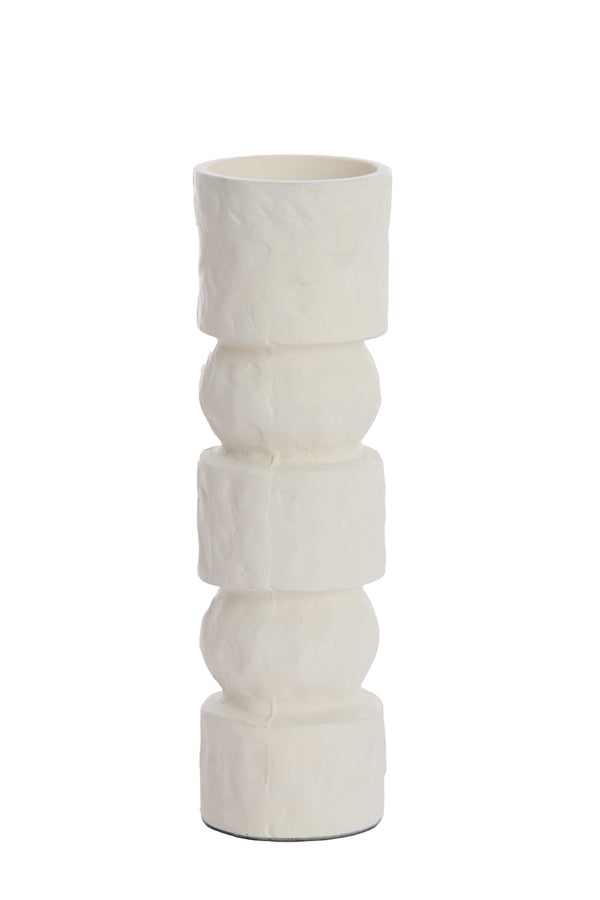 Candle holder 9x31 cm AKTA cream